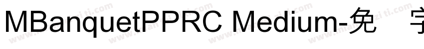 MBanquetPPRC Medium字体转换